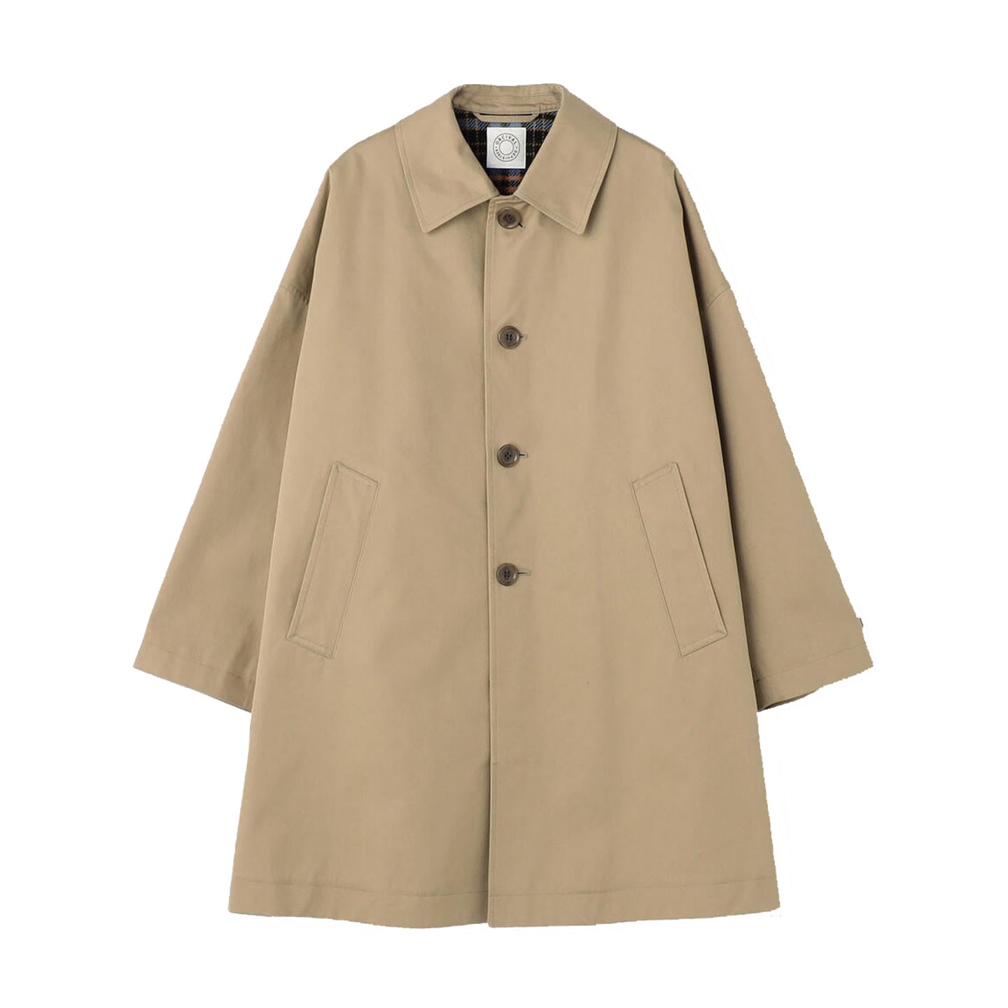 Oversized cotton gabardine coat #OR-A0582 CGB