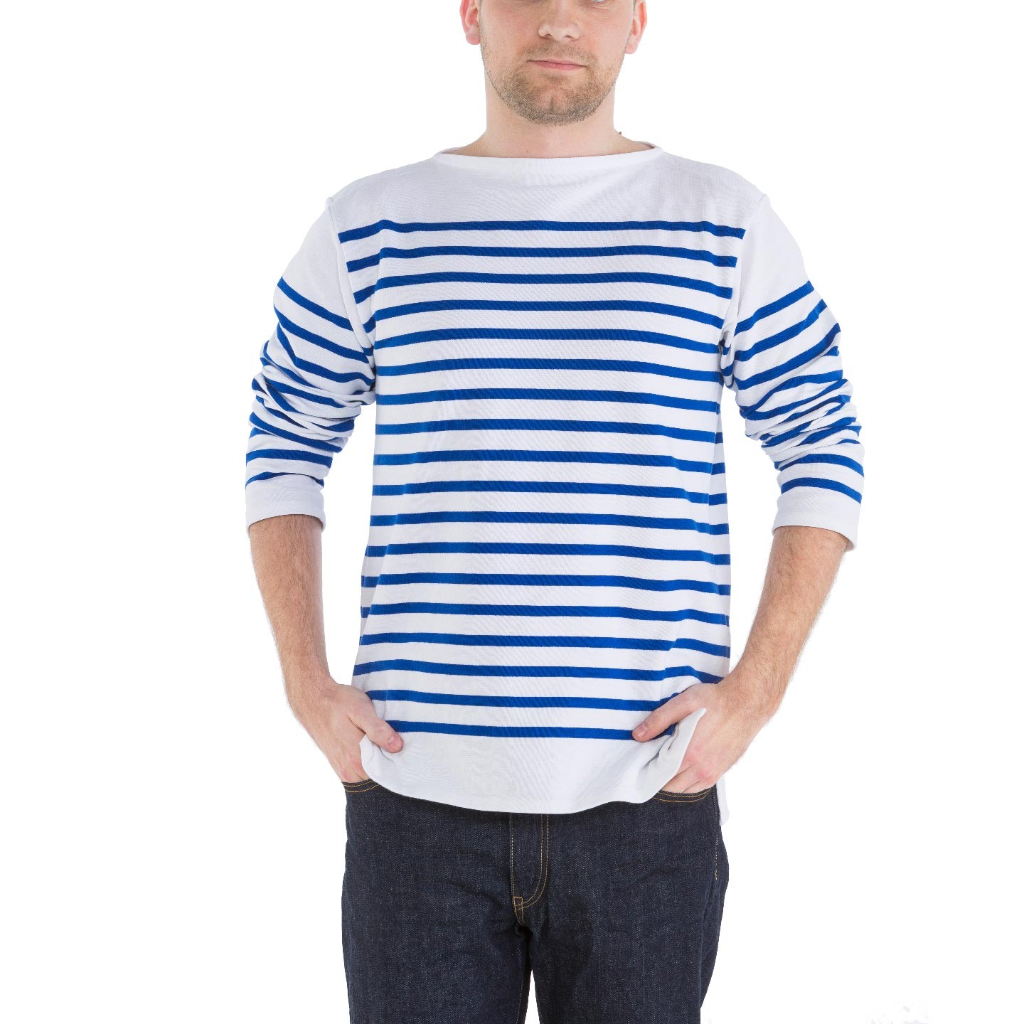 The genuine man French striped shirt Marine Nationale, Rachel 100% made in France Orcival