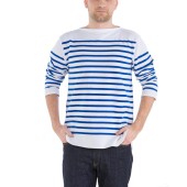 The genuine man French striped shirt Marine Nationale, Rachel 100% made in France Orcival